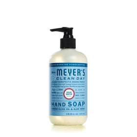Mrs. Meyer's pump close-up dispensing soap smoothly, offers controlled use