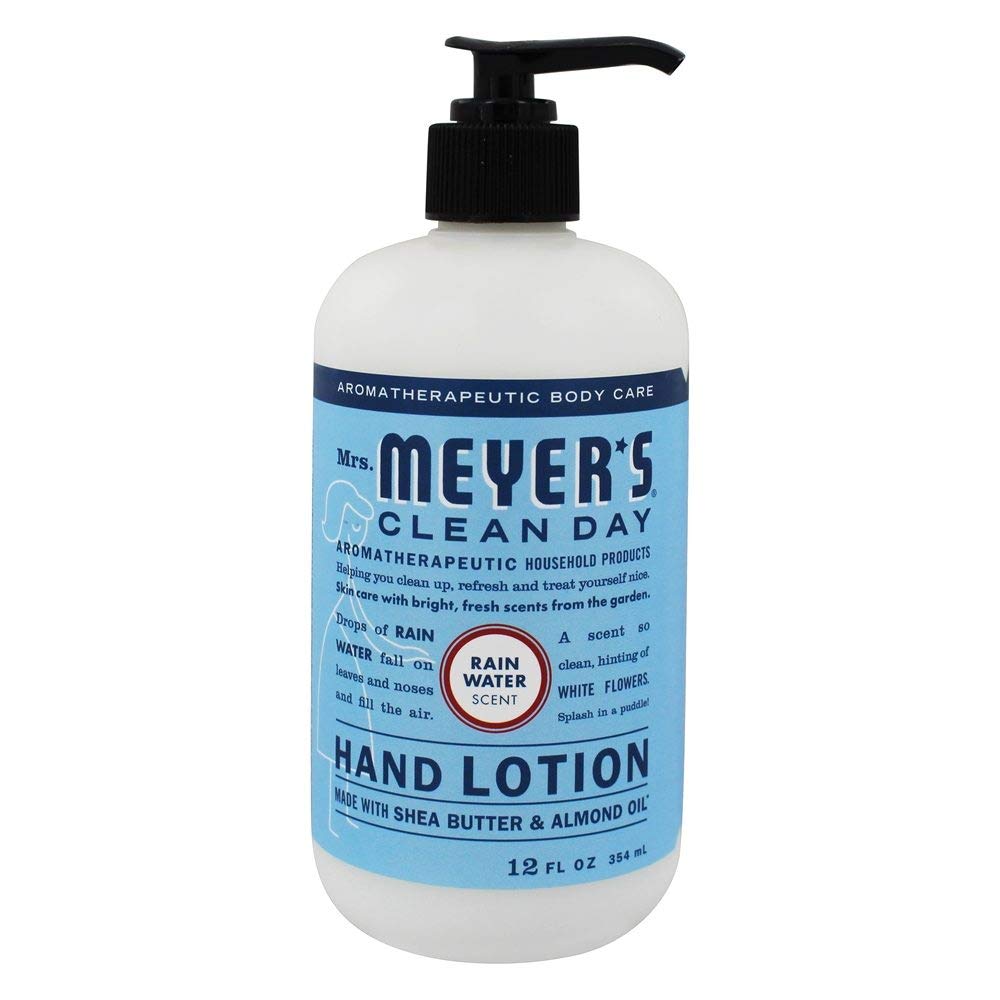 Mrs. MEYER'S front bottle view showing label and size, clear product presentation and benefit