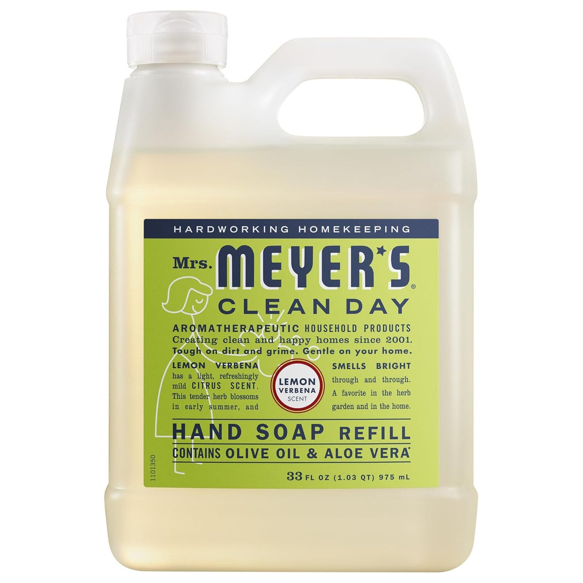 Mrs. MEYER'S soapy lather texture demonstrating gentle cleansing and moisturizing