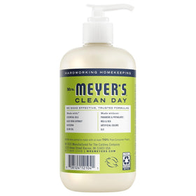 Mrs. MEYER'S soap foam texture on hand demonstrating soft lather and moisturize