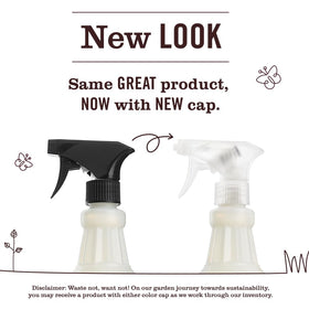 Mrs. MEYER'S multi-surface spray nozzle aimed at counter for quick surface refresh