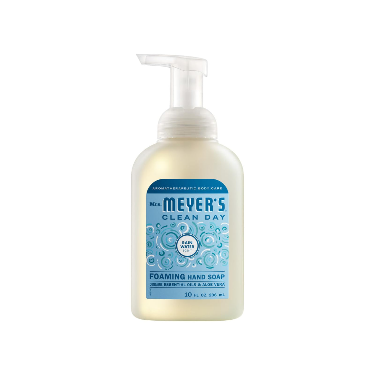Mrs. Meyer's Watermelon bottle placed on a kitchen counter conveying bright, fun fragrance
