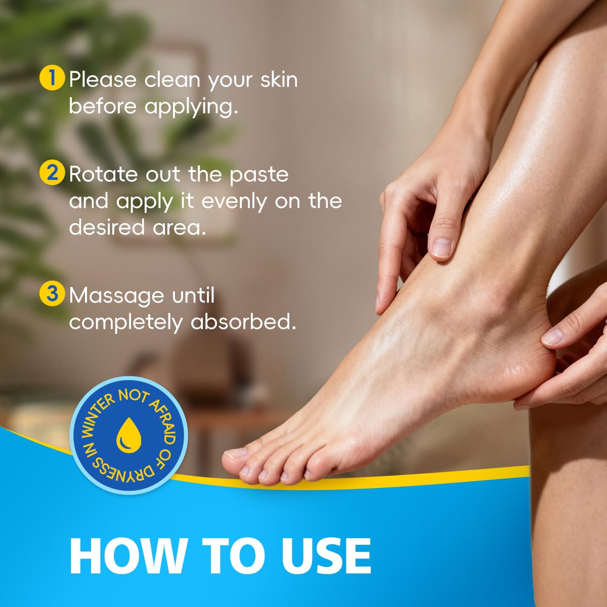 MSMEESUYA balm used on elbow and knee to soften rough patches