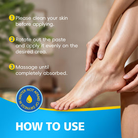 MSMEESUYA balm used on elbow and knee to soften rough patches