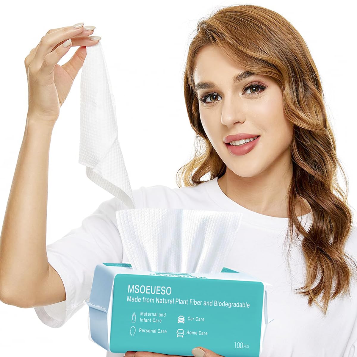 MSOEUESO towels displayed in bathroom setting for spa-like hygienic convenience