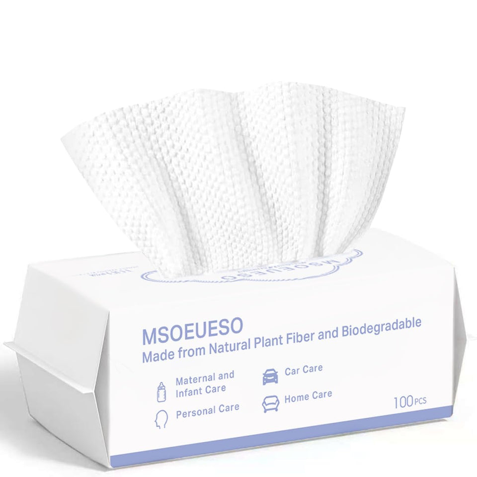 MSOEUESO front packaging showing 100-count pop-up pack for travel convenience