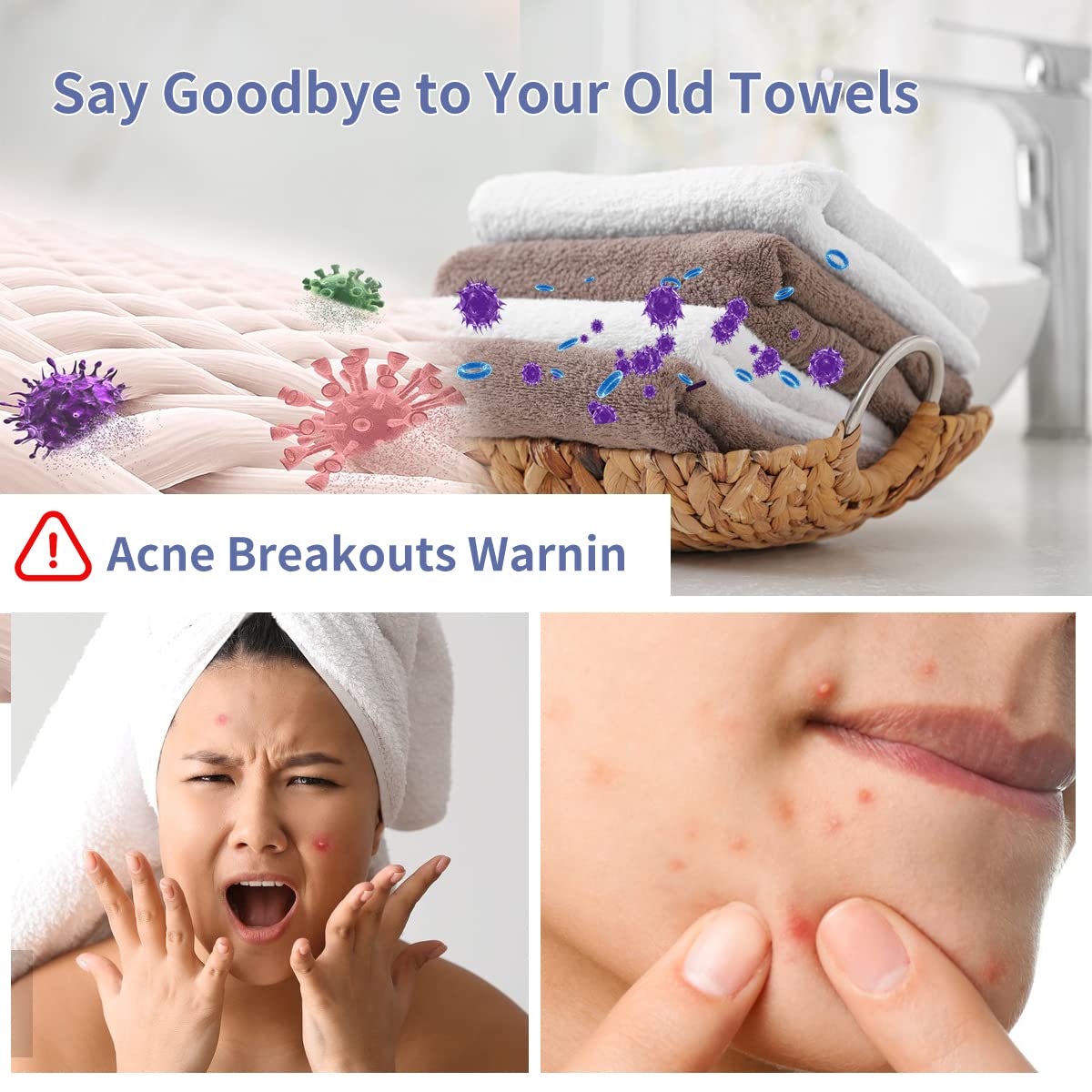 MSOEUESO towel removing makeup gently to show effective cleansing
