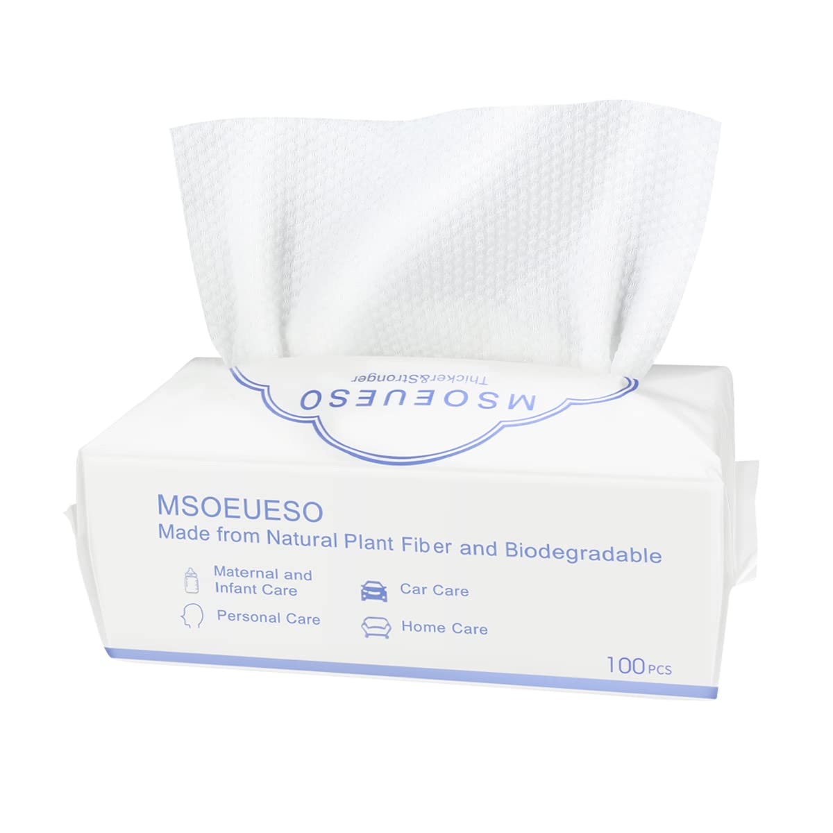 MSOEUESO pop-up pouch dispensing a towel for quick hygienic access