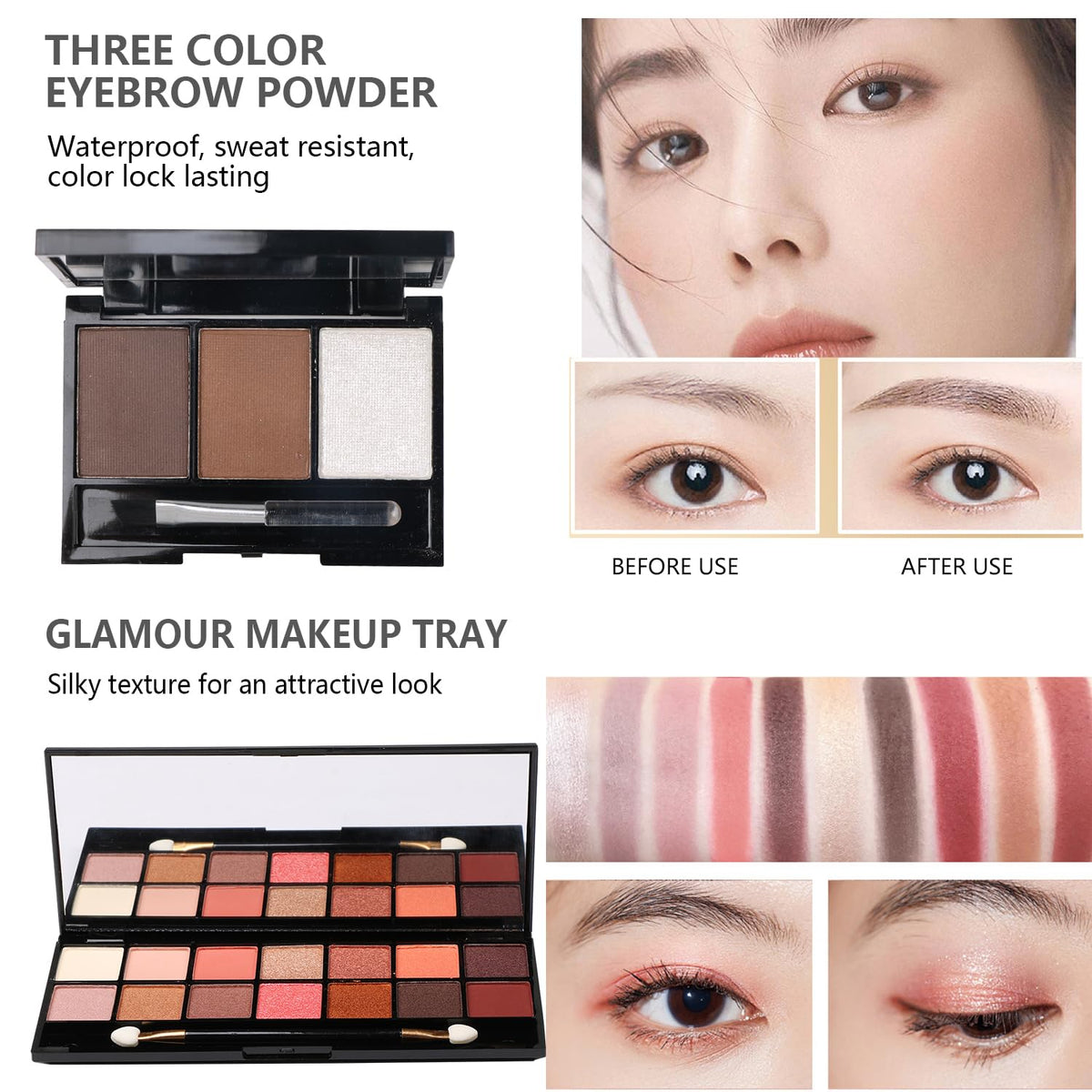 MTDXILTAI eyeliner and eyebrow pencils close-up, precise shaping benefit
