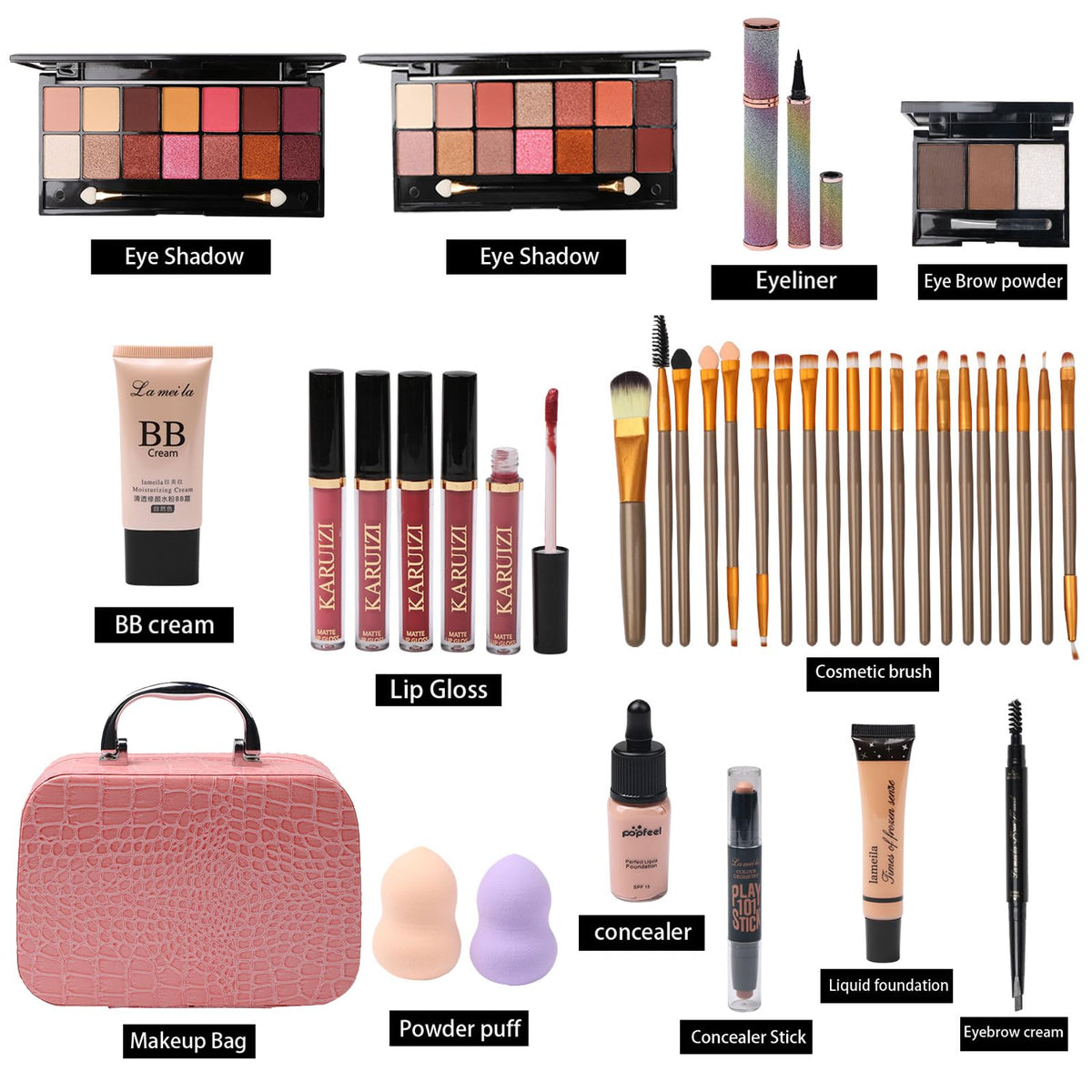 MTDXILTAI open dual 14-color palettes showing shades for versatility