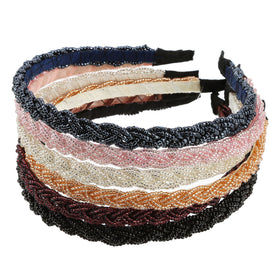 MTLEE headband next to ruler showing approximate 12x14 cm size