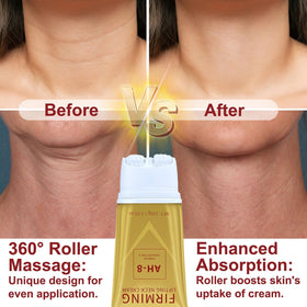 Mtmult AH-8 applied along neck demonstrating lifting motion benefit