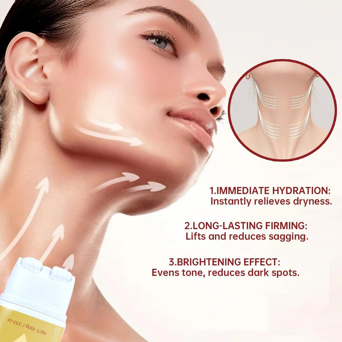 Mtmult AH-8 roller applicator close-up for smooth targeted massage