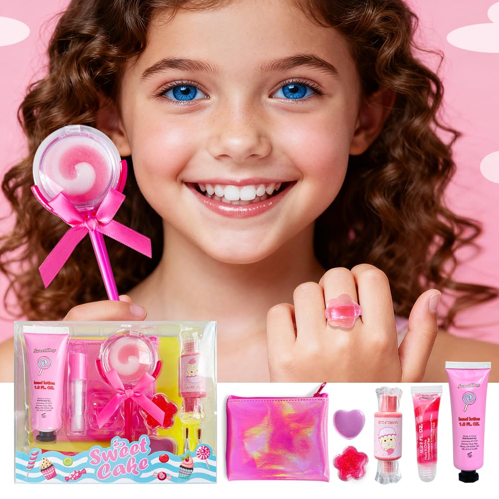 M&U MAKE YOU UP ice cream shaped lip gloss close-up highlighting fun design