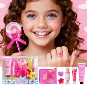 M&U MAKE YOU UP ice cream shaped lip gloss close-up highlighting fun design