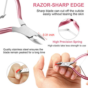 Mudder pointed-edge clipper closeup highlighting sharp blade for precise trims