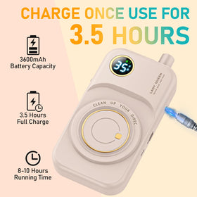 mUGLE LCD display and buttons showing speed and battery level for easy monitoring