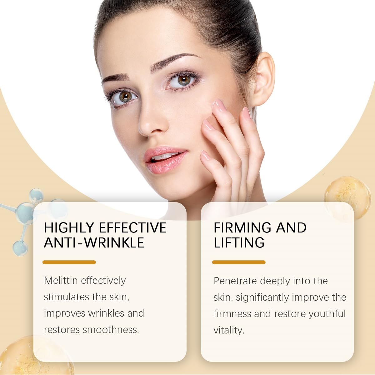 MULPG cream texture close-up showing smooth formula and quick absorption