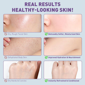 Mulukiss application on hand demonstrating fast absorption and softness