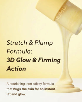 MUMUKI honey-like serum texture close-up demonstrating cling and hydration