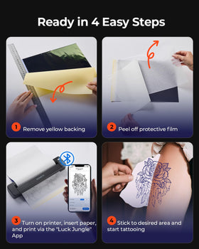 MUNBYN ITP06 printing from tablet showing Bluetooth convenience for mobile artists