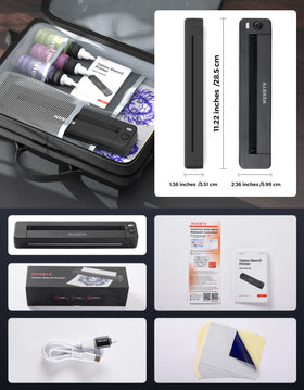 MUNBYN ITP06 on a tattoo studio desk showing professional workflow and quick prints