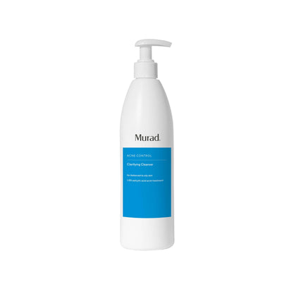 Murad front bottle showing product packaging and clear acne control benefits
