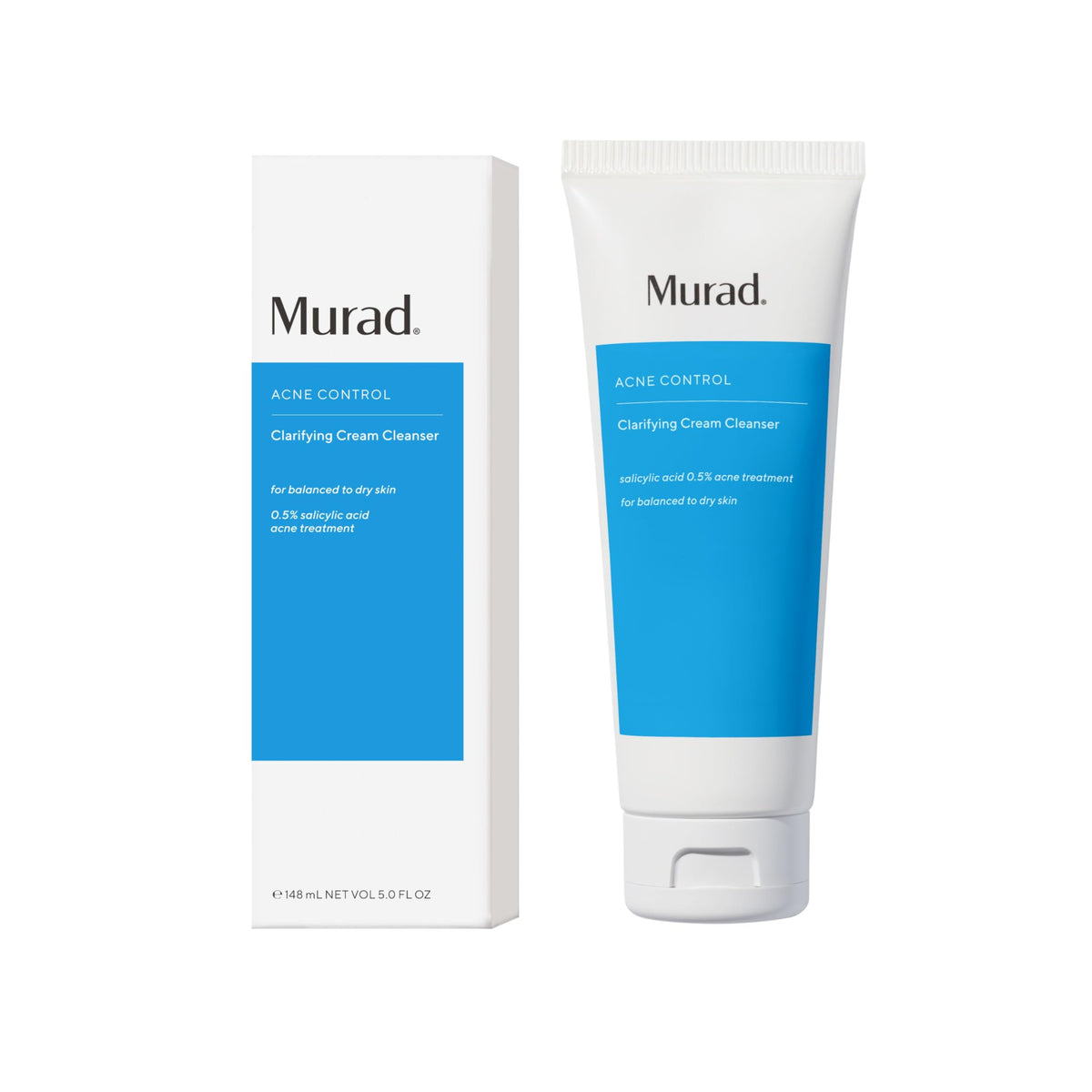 Murad cleanser front packaging shows product and brand for trust