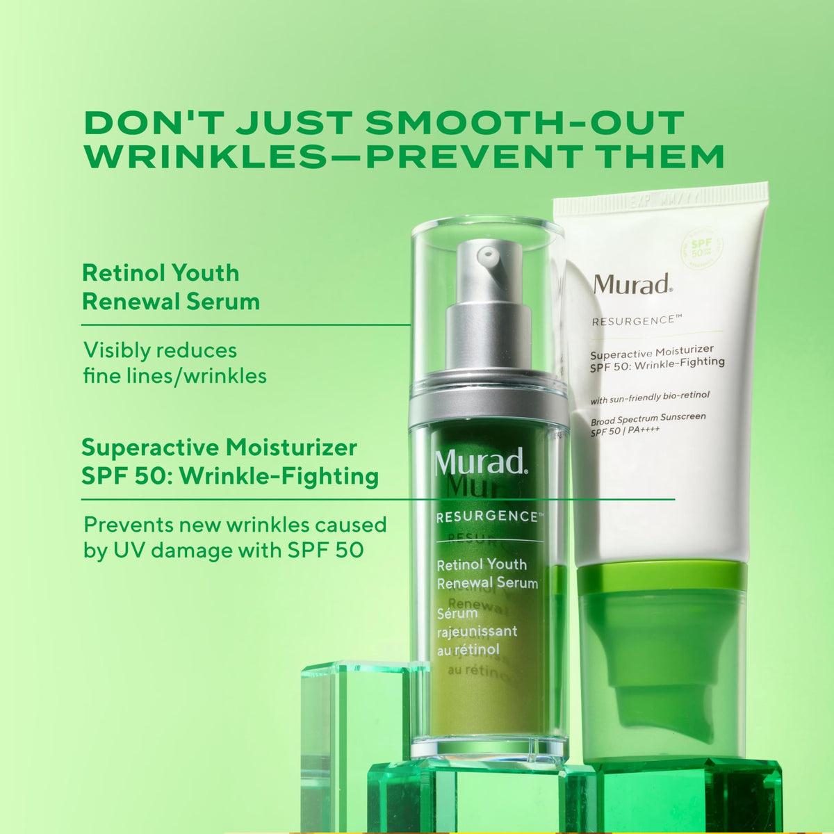 Murad close-up visual of bio-retinoid concept for smoother texture
