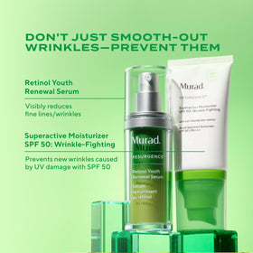 Murad close-up visual of bio-retinoid concept for smoother texture