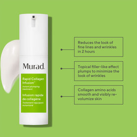 Murad pump dispenser detail displaying easy dosing and hygienic application benefit