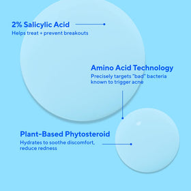 Murad visualization of salicylic acid and amino acids for clarity