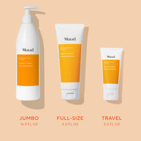 Murad bottle in hand size scale showing compact 2 fl oz convenience for travel
