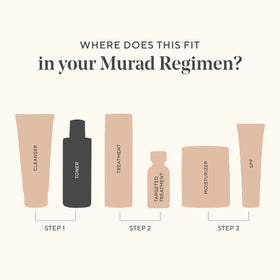 Murad Essential-C toner bottle beside plant suggesting antioxidant protection