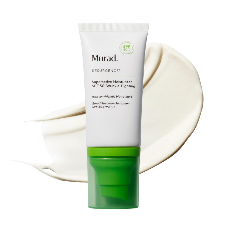 Murad front packaging showing SPF 50 and anti-aging benefits
