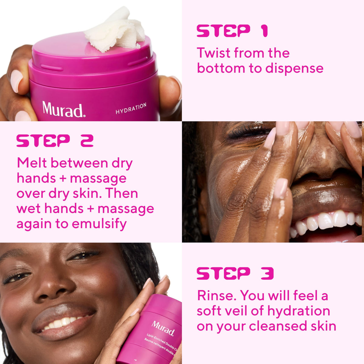 Murad jar with ceramide and camellia visuals emphasizing barrier-supporting ingredients