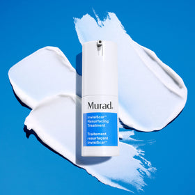 Murad InvisiScar pump application on fingertip demonstrating easy control and precise dosing
