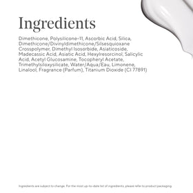 Murad InvisiScar size comparison next to common items illustrating the 0.5 fl oz travel-friendly size