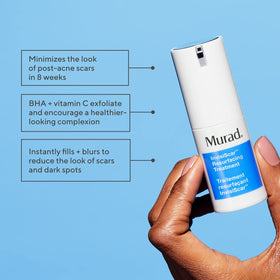 Murad InvisiScar texture close-up displaying serum’s lightweight finish for instant blurring