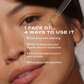 Murad product label close-up listing vitamins, communicates ingredient transparency