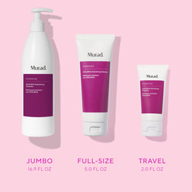 Murad lather on palm during use indicating effective cleansing