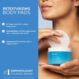 Murad pad texture close-up highlighting gentle exfoliation