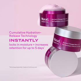 Murad gel beside sunscreen to show layering and daily routine benefit