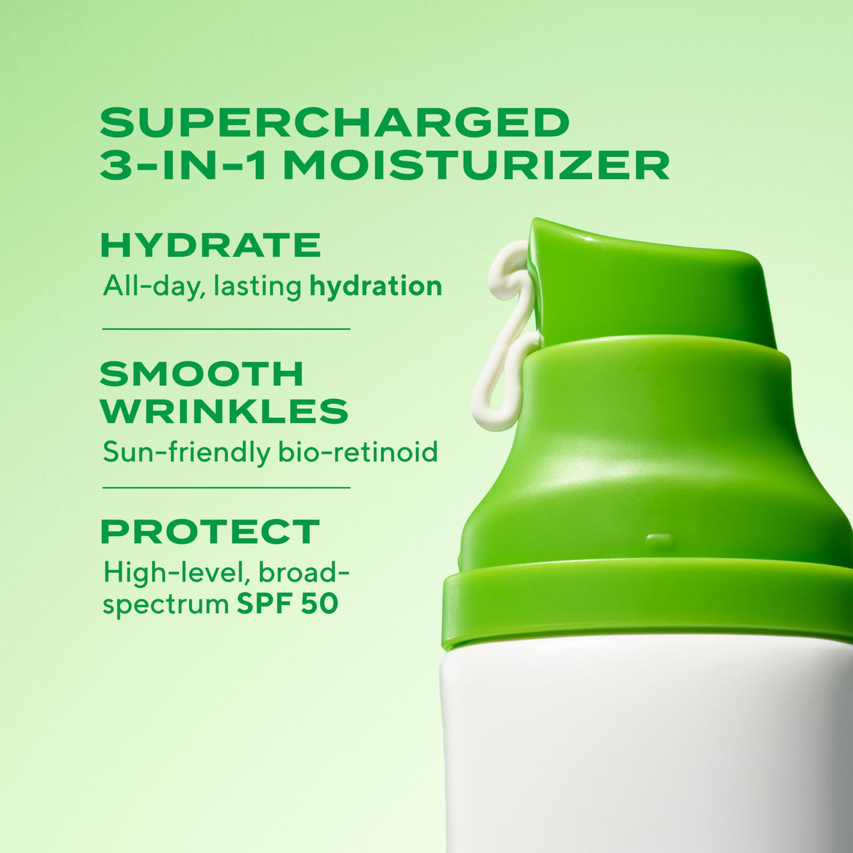 Murad texture close-up on hand showing lightweight fast absorption