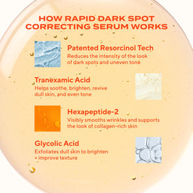 Murad bottle next to a hand showing 1 fl oz size and travel convenience