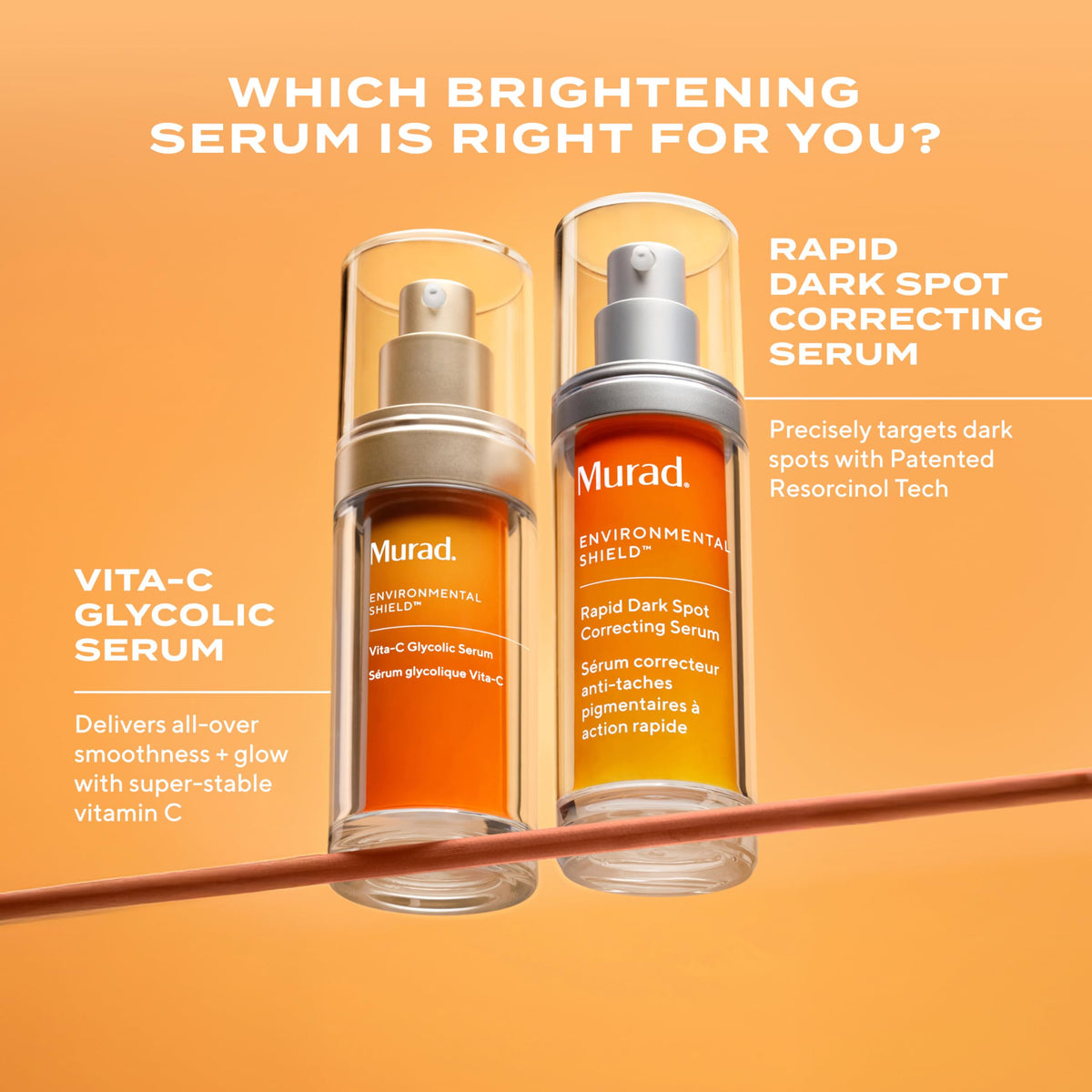 Murad packaging box and bottle detail emphasizing premium formulation