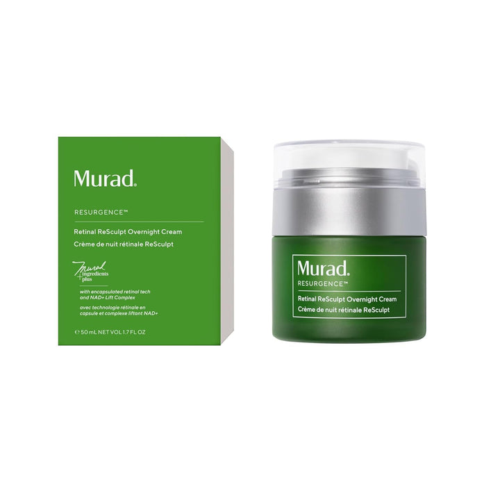 Murad jar front view showing product and branding, supports visible lifting