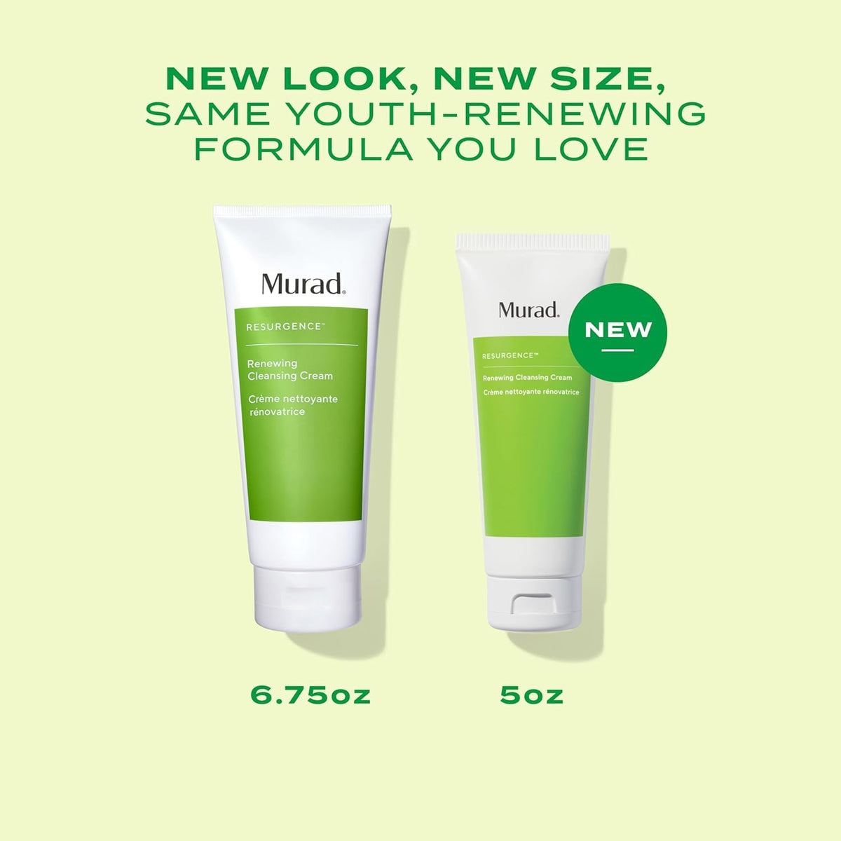 Murad 5 fl oz cream held in hands for scale, conveying size and travel convenience