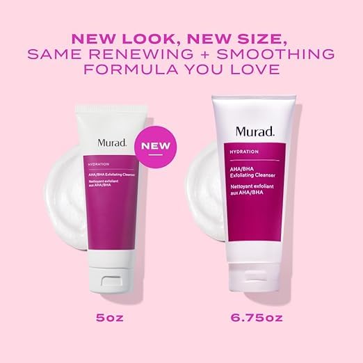 Murad tube label and ingredient list spotlighting acids and extracts