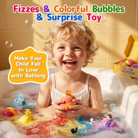 MURAN SHOWER revealed animal toy inside bath bomb highlighting collectible surprise fun